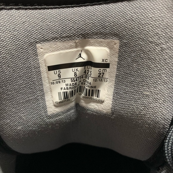 Jordan 1 Retro Mid Black Gym Red Anthracite Mens 9 - Picture 13 of 14